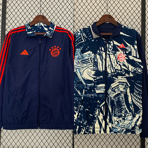 2324 Bayern Munich Trench Coat Reversible S-XXL
